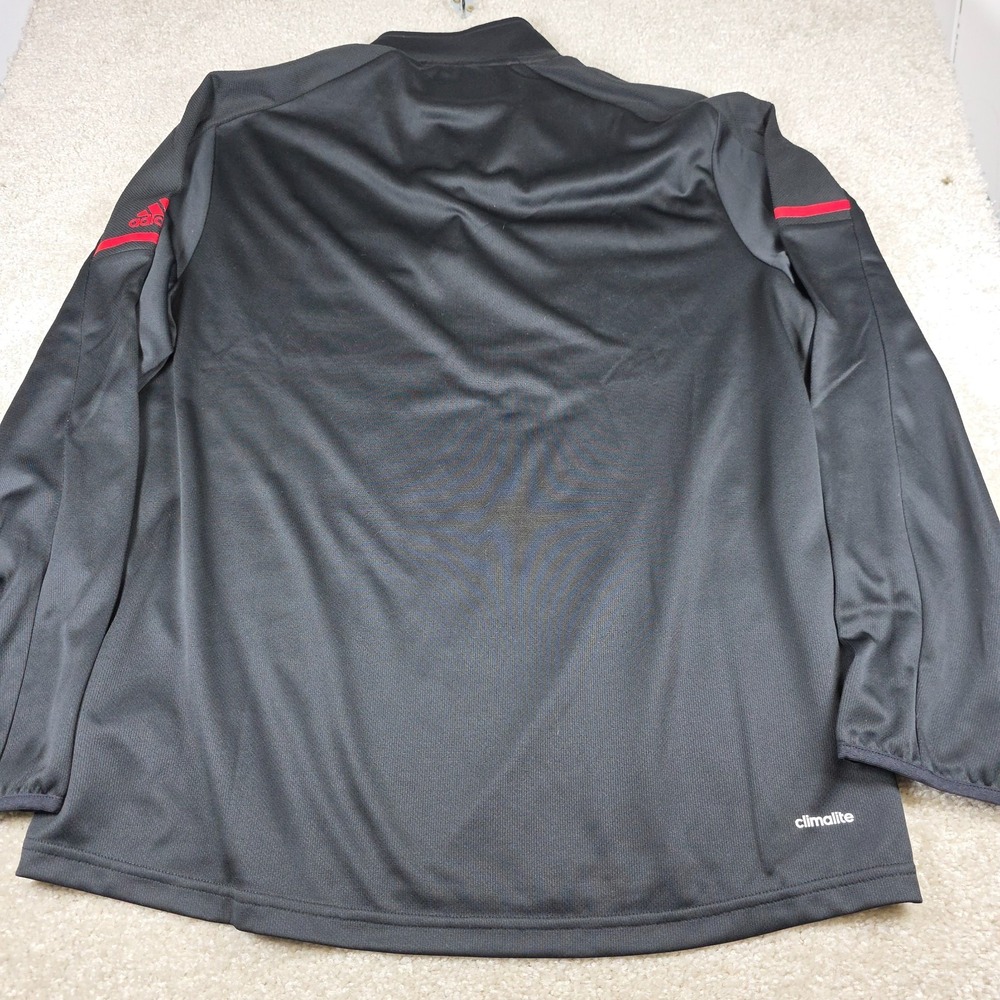 Adidas NC State Wolfpack Pullover Mens Large Black Climalite Quarter-Zip NCAA - Picture 4 of 7